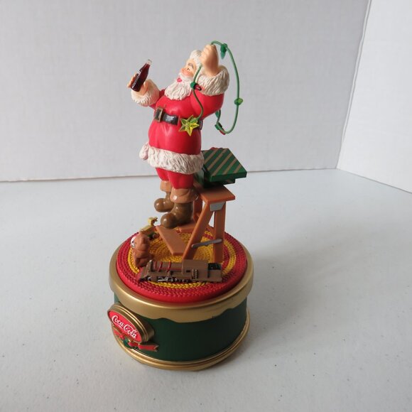 Christmas Vintage Coca-Cola Musical Collection Santa Decorating The Tree WORKS - Picture 6 of 15